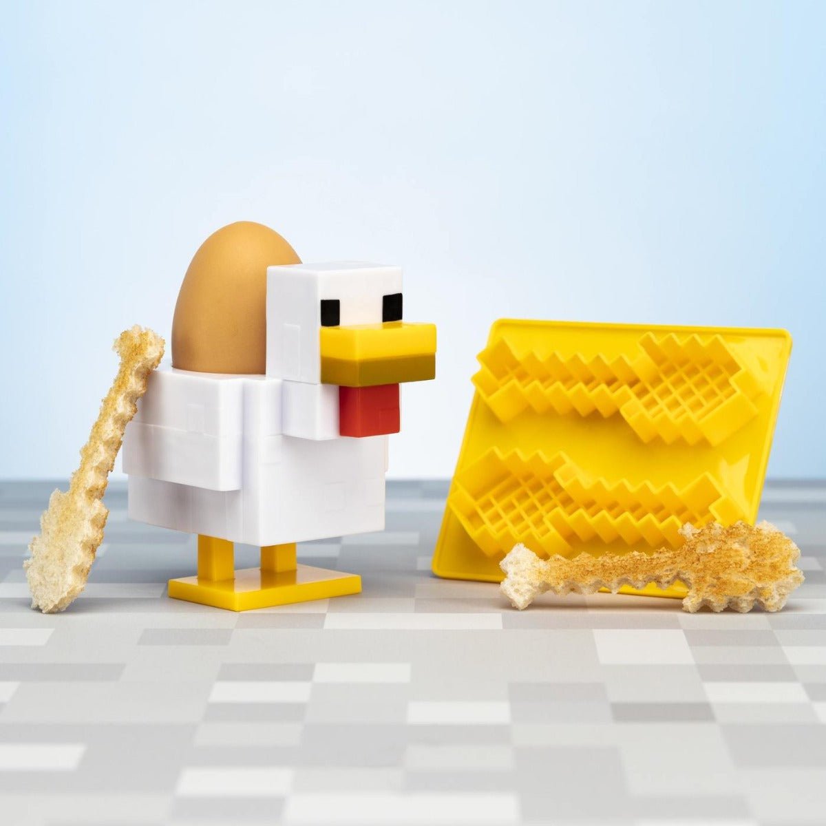 Minecraft Chicken Egg Cup And Toast Cutter - GeekCore