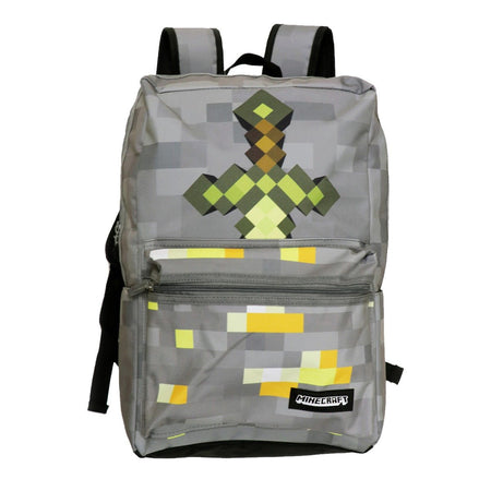 Minecraft Gold Sword in Gold Ore Backpack - GeekCore