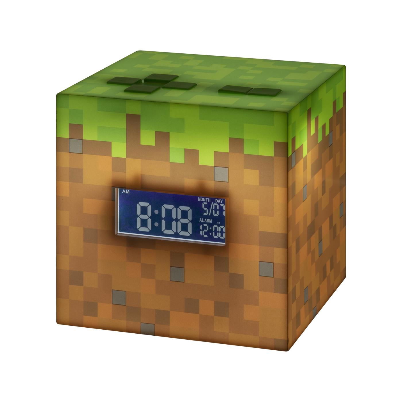 Minecraft Grass Block Alarm Clock - GeekCore