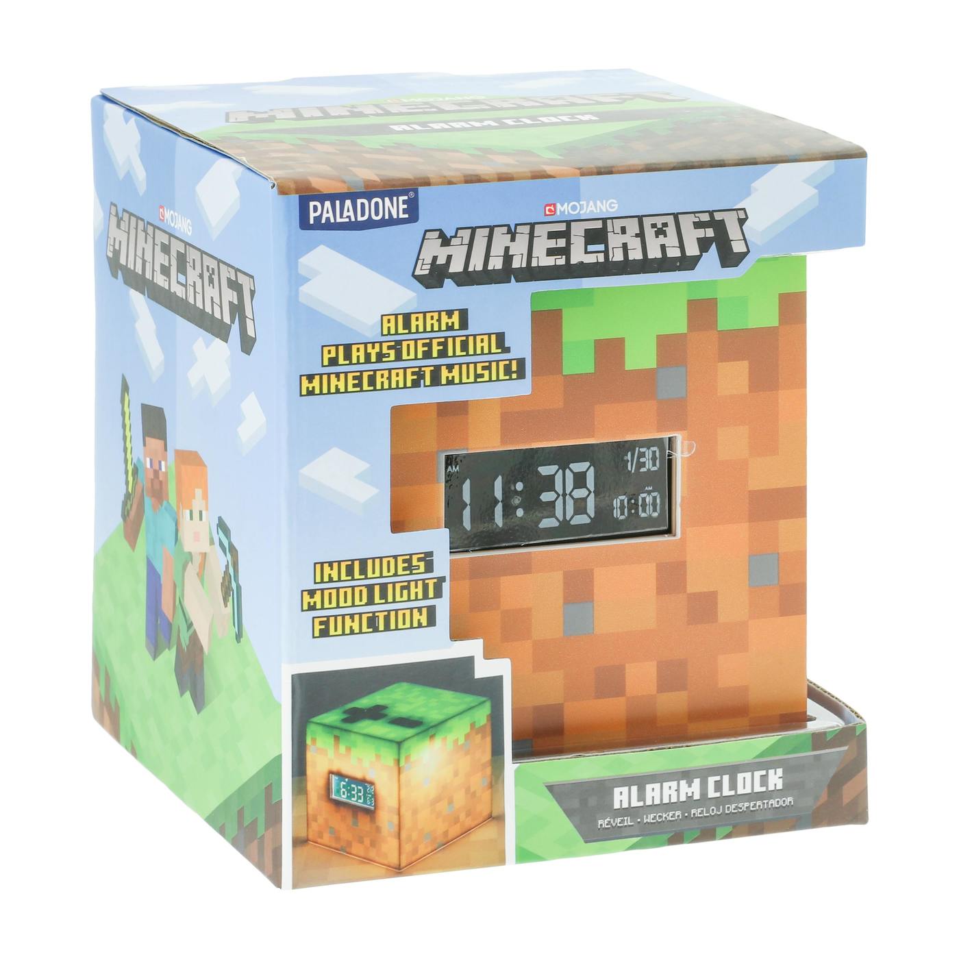 Minecraft Grass Block Alarm Clock - GeekCore