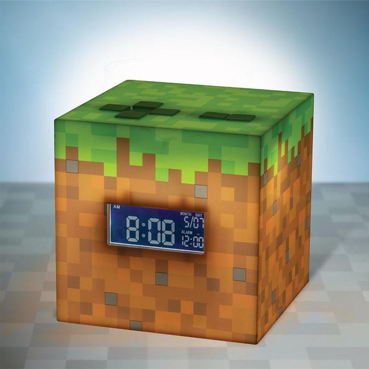Minecraft Grass Block Alarm Clock - GeekCore