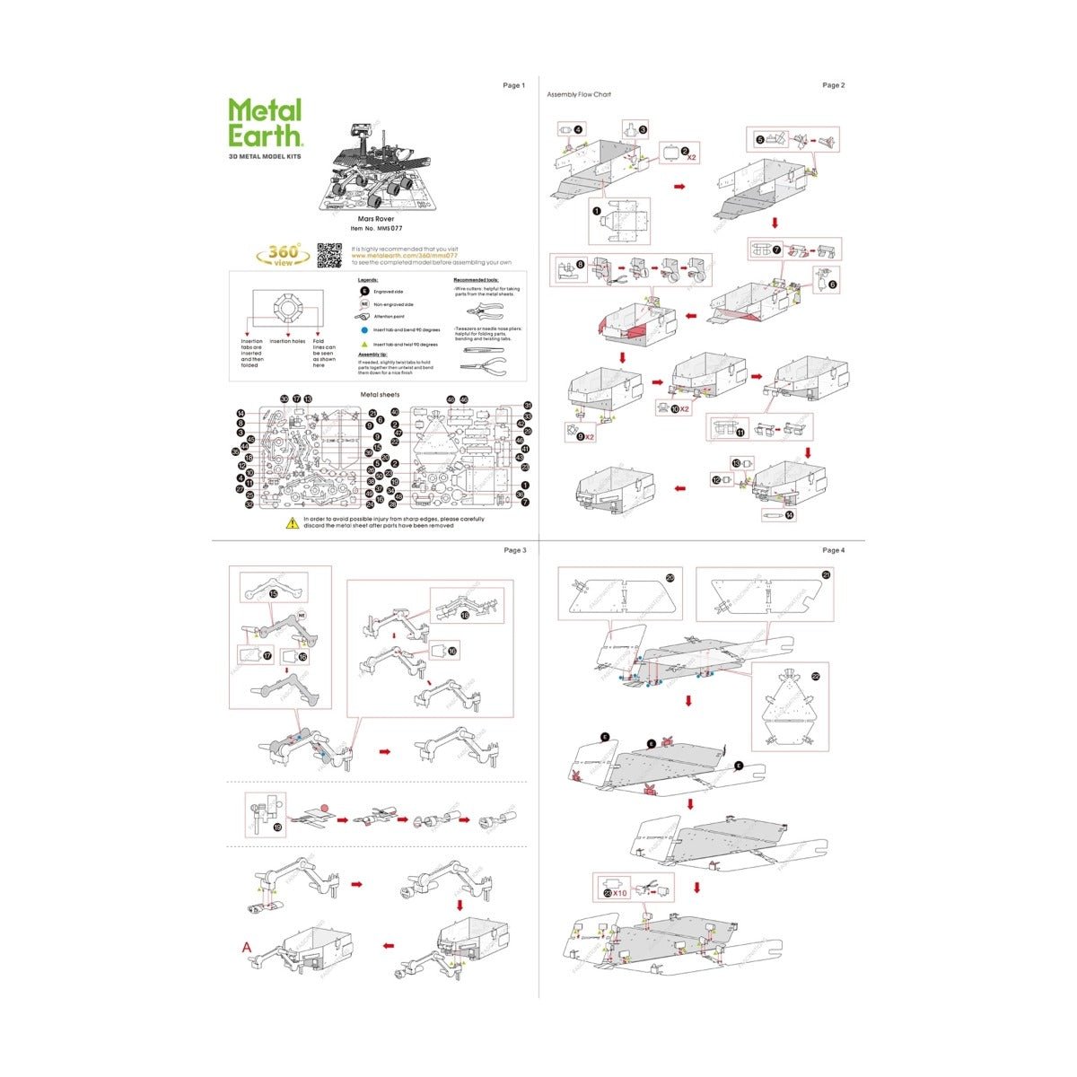 NASA Mars Rover DIY Metal Earth - GeekCore