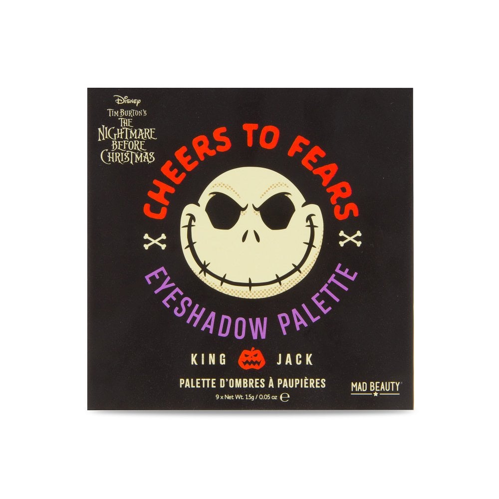 Nightmare Before Christmas Pumpkin King Eyeshadow Palette by Mad Beauty - GeekCore