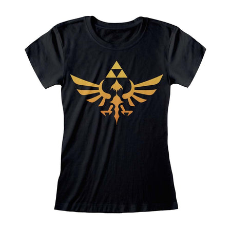 Nintendo Legend Of Zelda Hyrule Kingdom Logo Womens T - Shirt - GeekCore