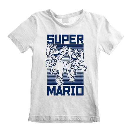 Nintendo Super Mario High Five Kid's T - Shirt - GeekCore