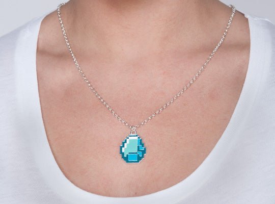 Official Minecraft Diamond Pendant Necklace - GeekCore