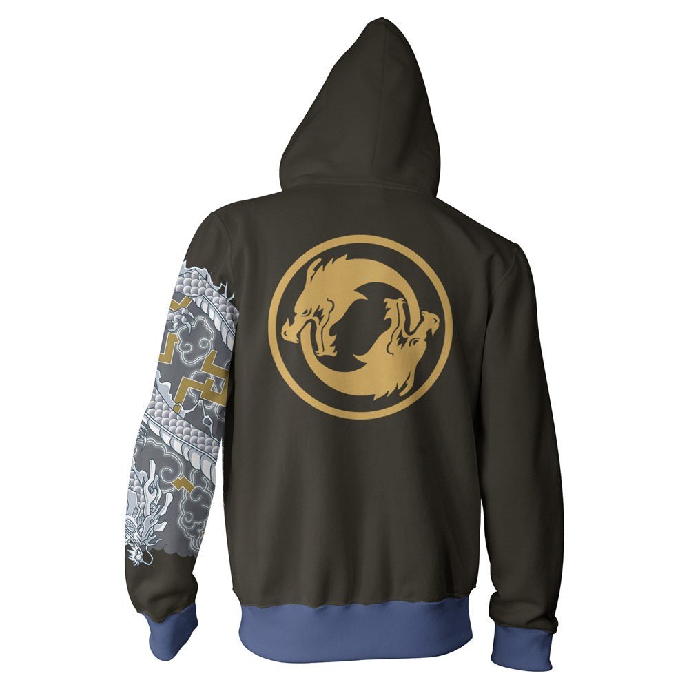 Overwatch Hanzo Zip - Up Hoodie - GeekCore