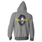 Overwatch Winston Zip - Up Hoodie - GeekCore