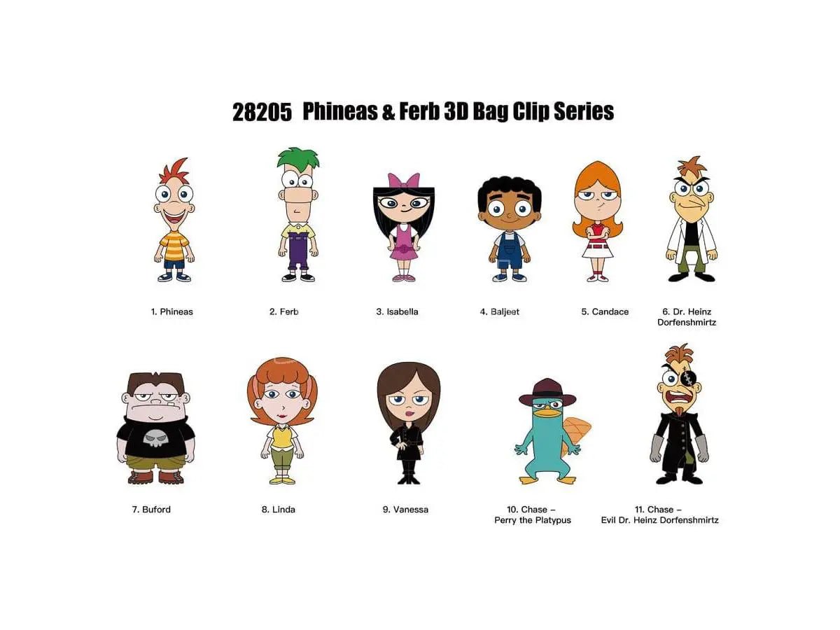 Phineas & Ferb Series 1 Blind Bag Mystery Bag Clip - GeekCore