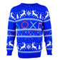 Playstation Symbol Christmas Jumper - GeekCore