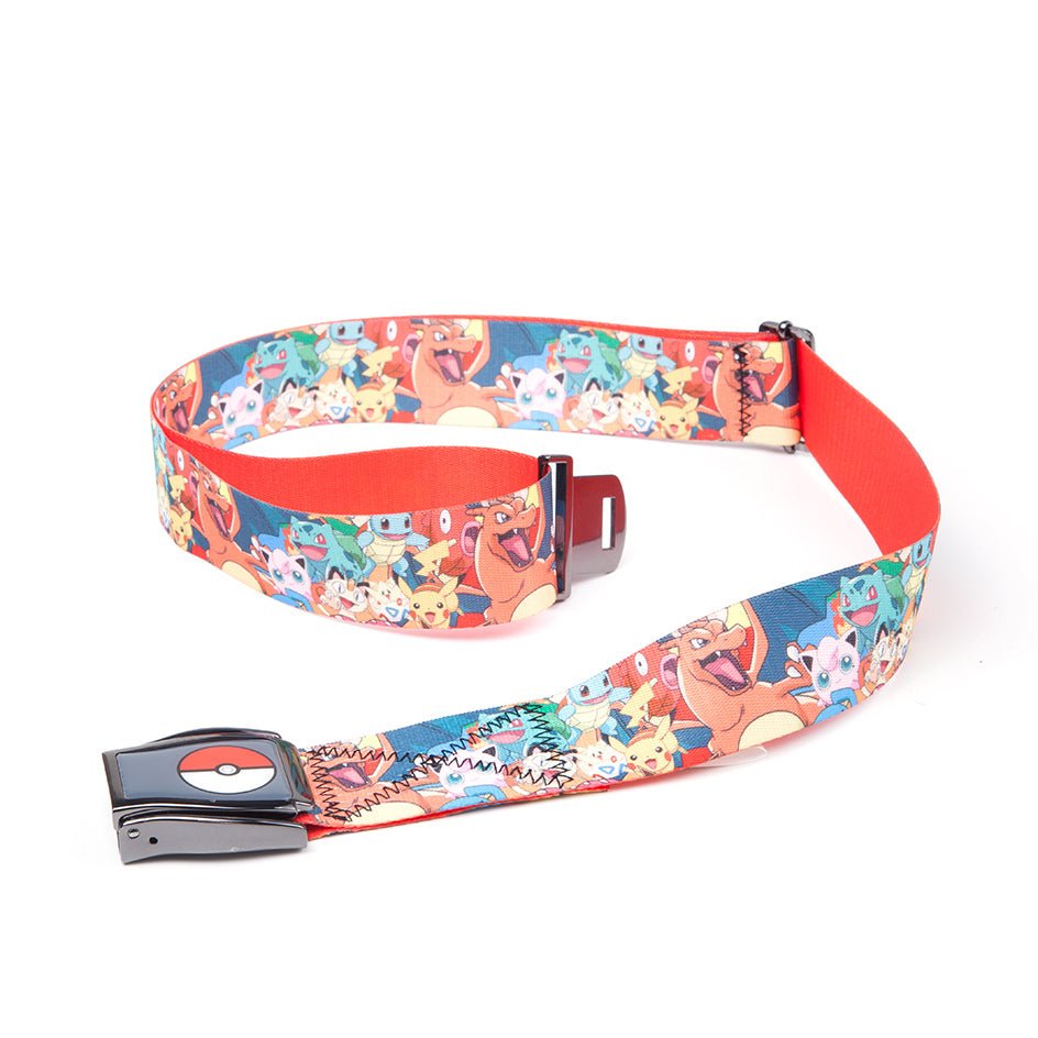 Pokemon All Over Print Character Airplane Belt - GeekCore