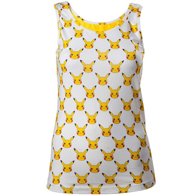 Pokemon Pikachu All Over Print Ladies Vest Top - GeekCore
