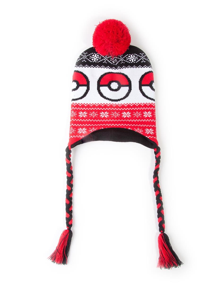 Pokemon Pokeball Sherpa Beanie - GeekCore
