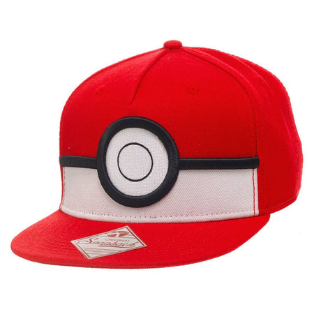 Pokemon Pokeball Snapback Cap - GeekCore