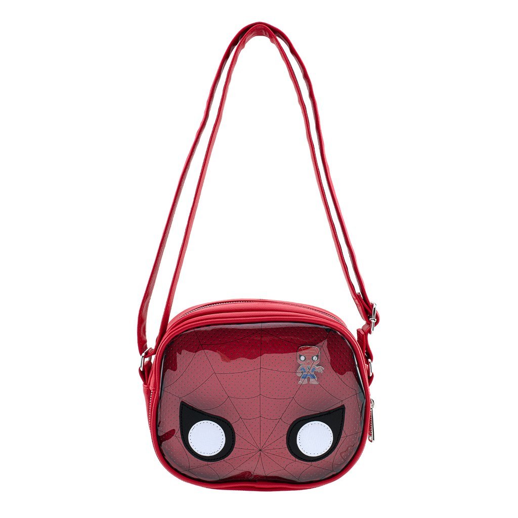 Pop! by Loungefly x Marvel Spider - Man Pin Collector Crossbody Bag - GeekCore