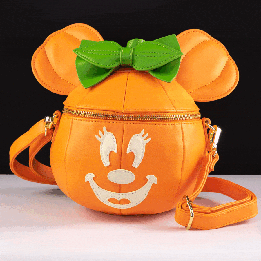 [OUTLET] Loungefly x Disney Minnie Mouse Glow in the Dark Pumpkin Crossbody Bag