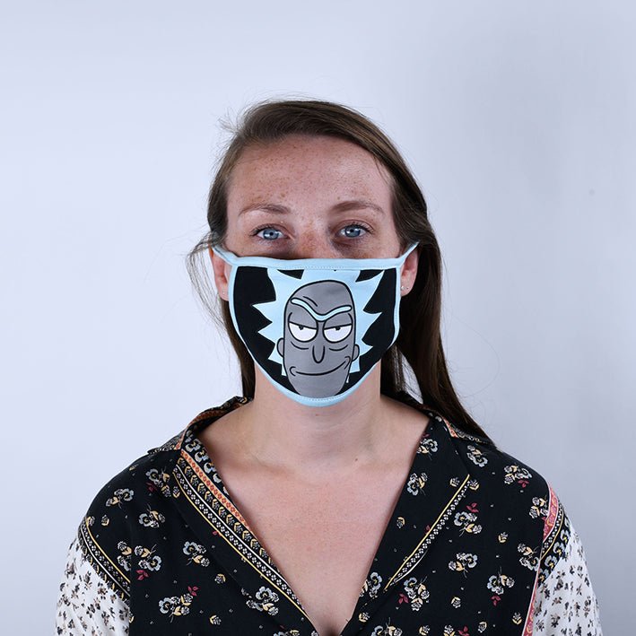 Rick and Morty featuring Rick Face Mask 2 Pack - GeekCore
