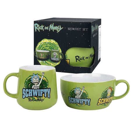Rick and Morty Get Schwifty Breakfast Set - GeekCore