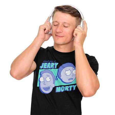 Rick and Morty Jerry and Morty T - Shirt - GeekCore