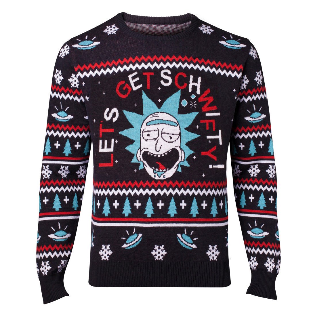 Rick and Morty Knitted Christmas Jumper / Sweater - GeekCore