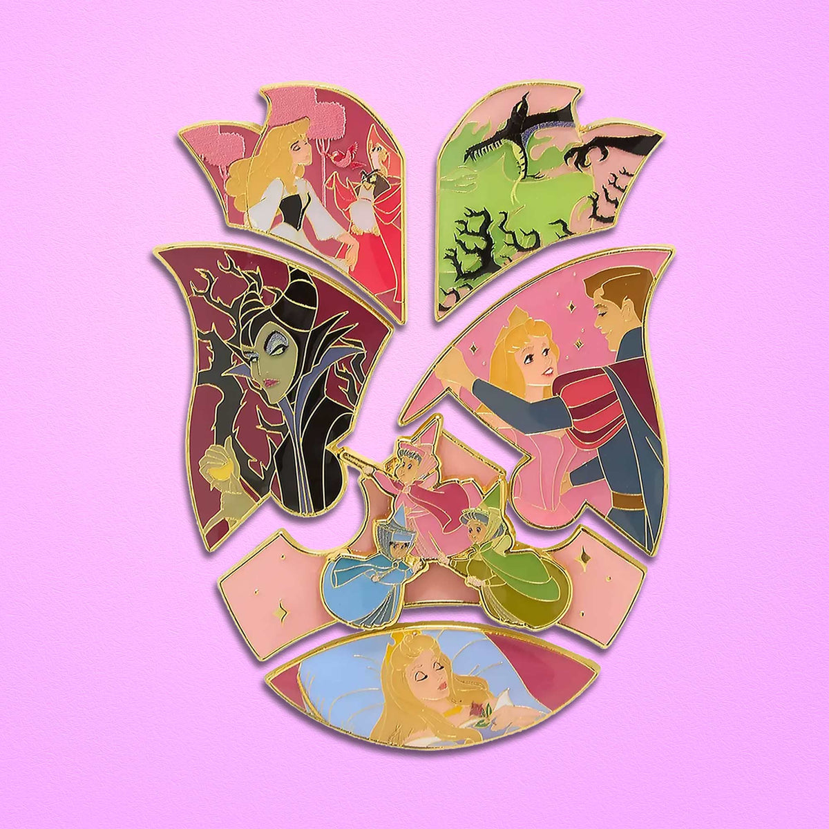 Loungefly x Disney Sleeping Beauty Puzzle Blind Box Mystery Pin