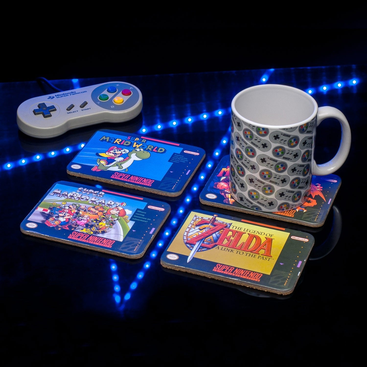 SNES Coaster Set - GeekCore