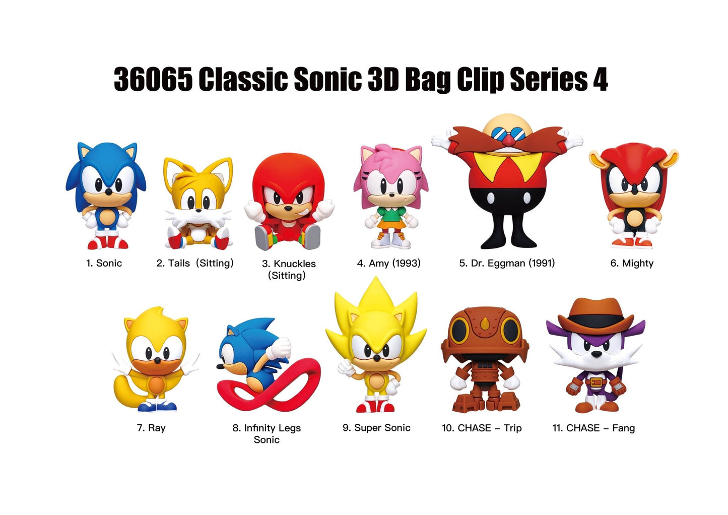 Sonic the Hedgehog Series 4 Blind Bag Mystery Bag Clip - GeekCore
