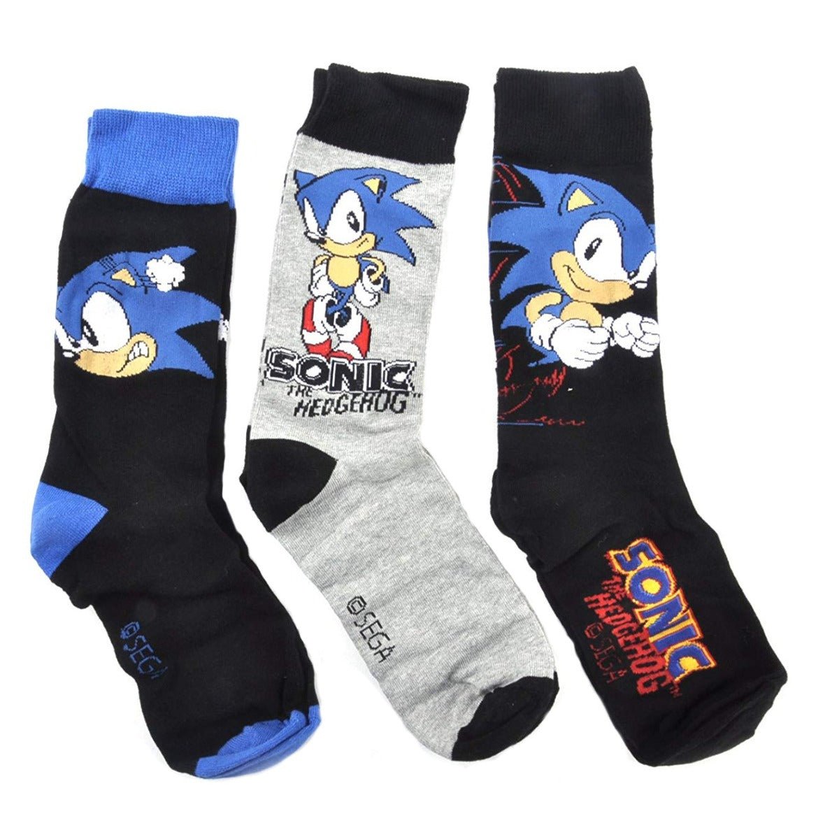 Sonic The Hedgehog Socks with Presentation Gift Tin (3 pairs) - GeekCore