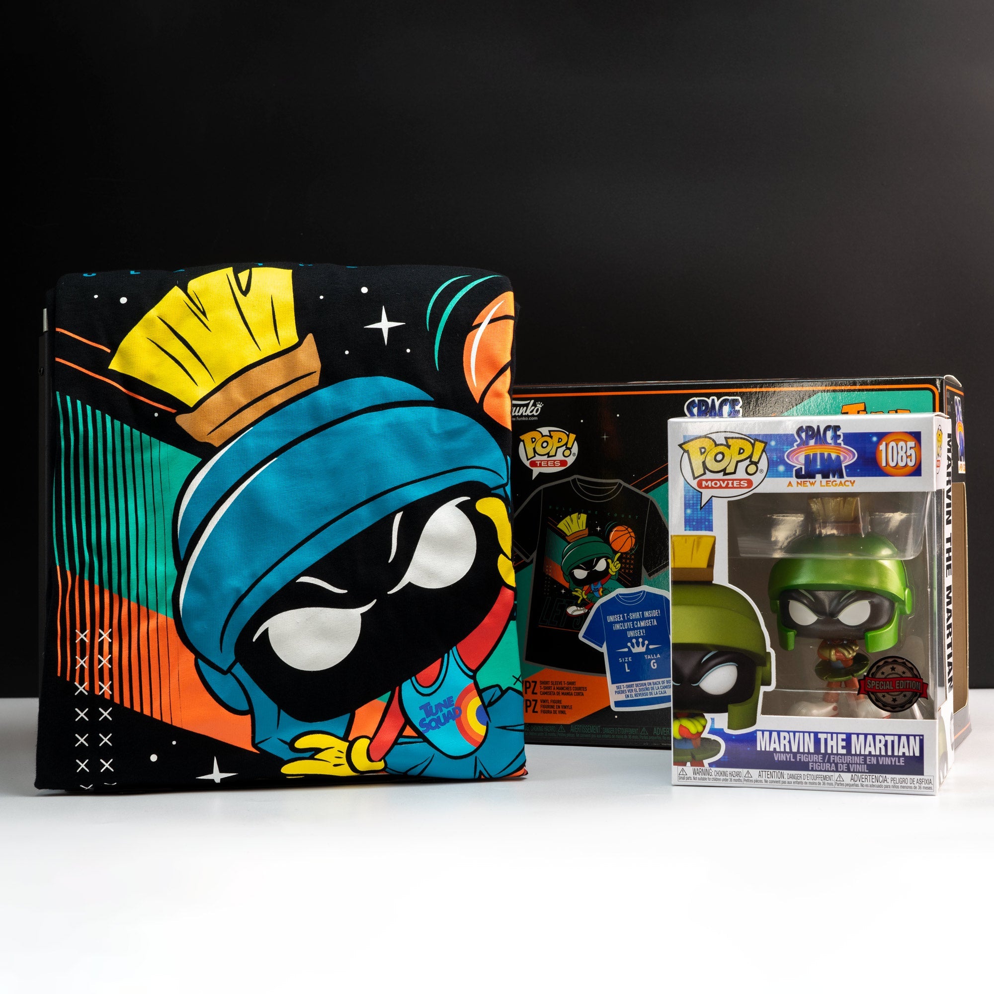 Space Jam 2 Marvin the Martian Pop! Vinyl and Tee Set - GeekCore