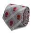 Spider - Man Grey Plaid Silk Tie - GeekCore