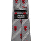 Spider - Man Grey Plaid Silk Tie - GeekCore