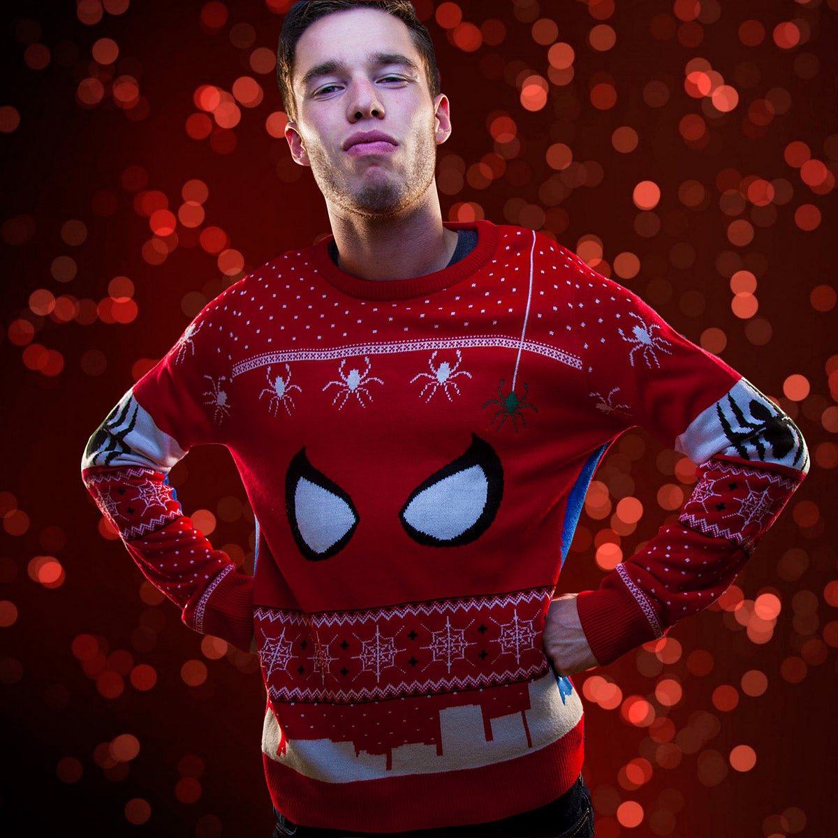 Spider - Man Knitted Christmas Jumper / Sweater - GeekCore