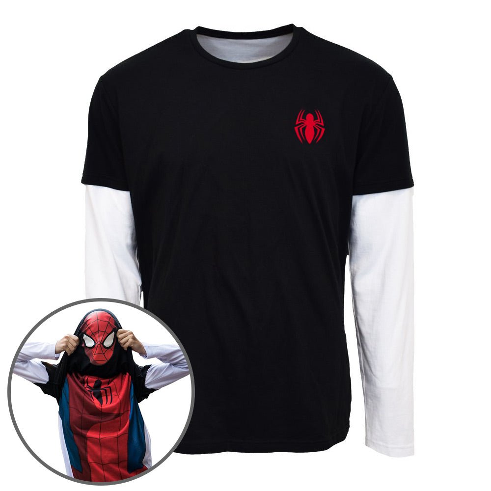 Spider - Man Reversible Long Sleeve T - Shirt - GeekCore