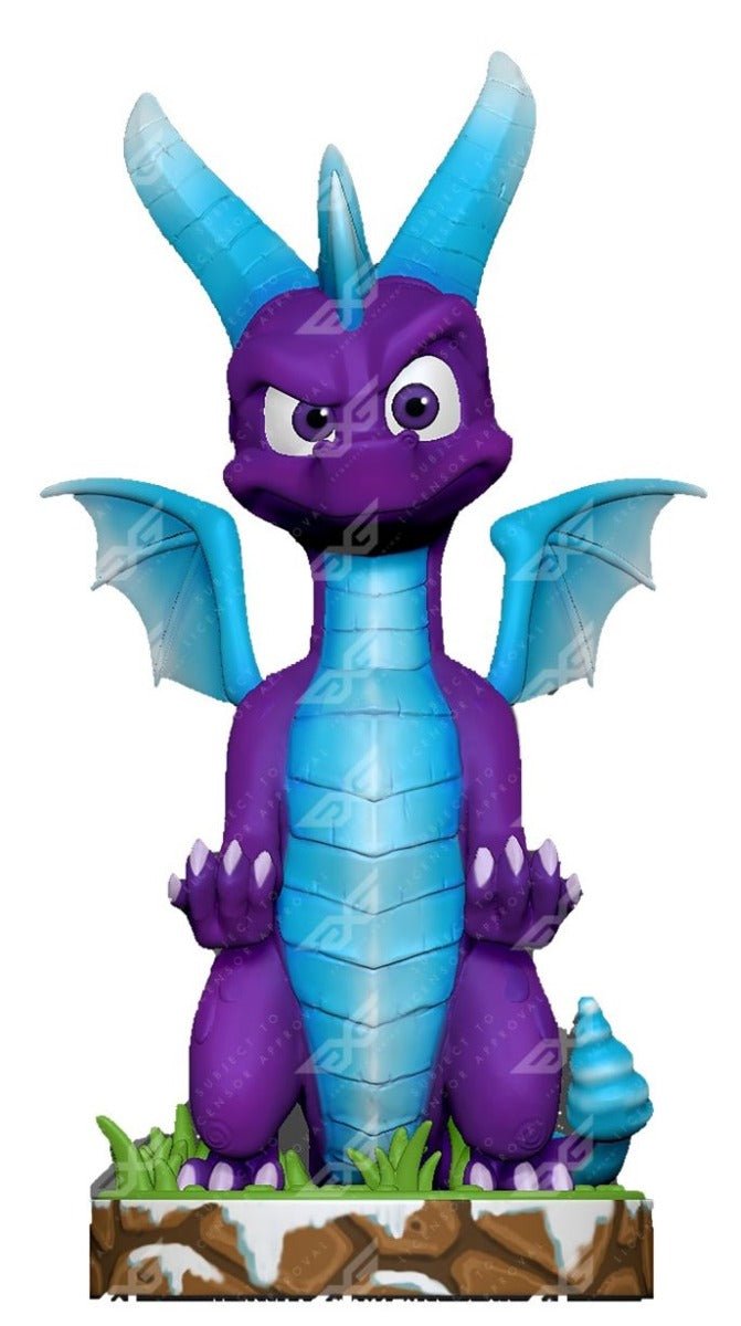 Spyro the Dragon - Ice Spyro Cable Guy Controller & Smartphone Stand - GeekCore