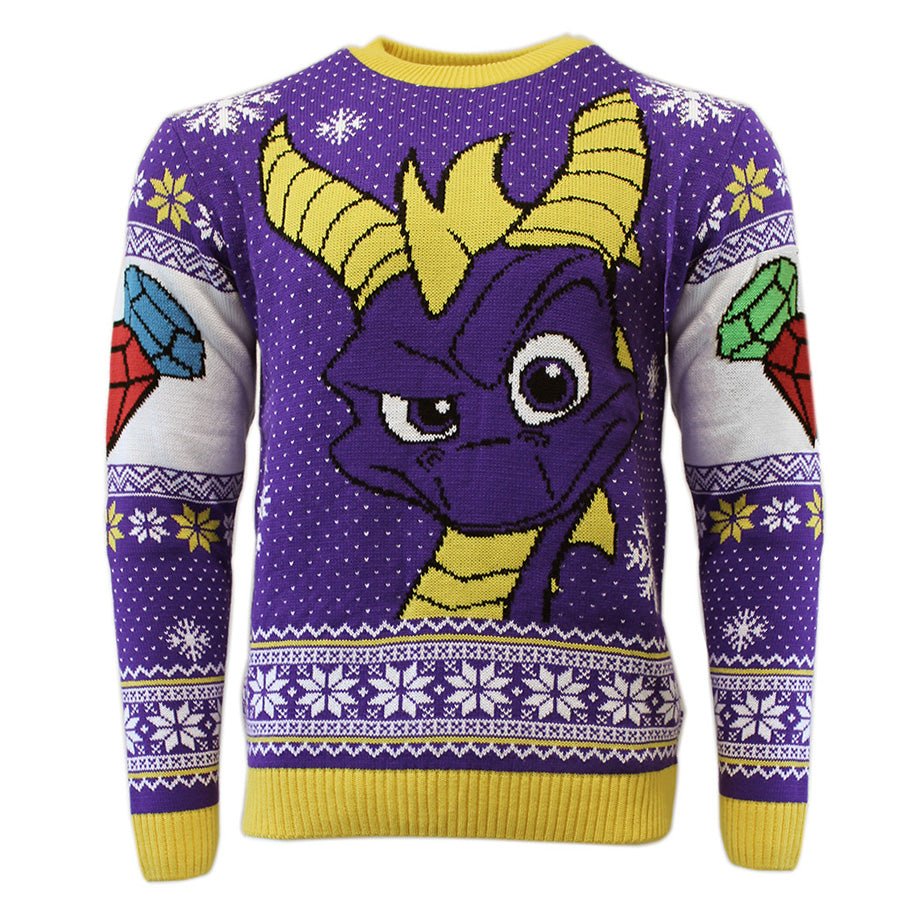 Spyro the Dragon Knitted Christmas Jumper / Sweater - GeekCore