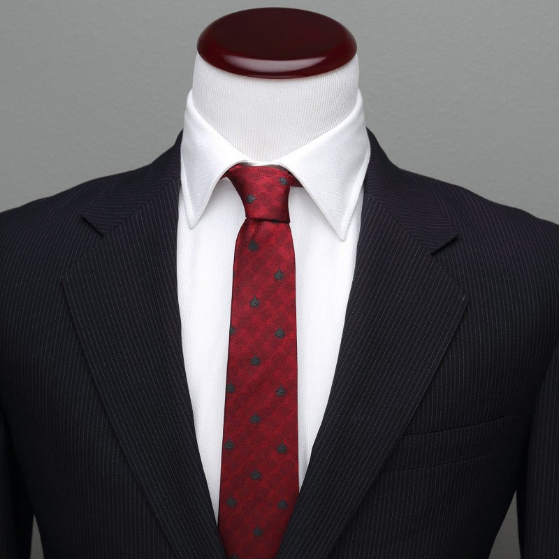 Star Trek TNG Red Delta Silk Tie - GeekCore