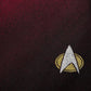 Star Trek TNG Shield Red Ombre Silk Tie - GeekCore