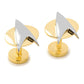 Star Trek Two - Tone Delta Shield Cufflinks - GeekCore