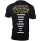 Star Wars Black Logo T - Shirt with Character List - GeekCore