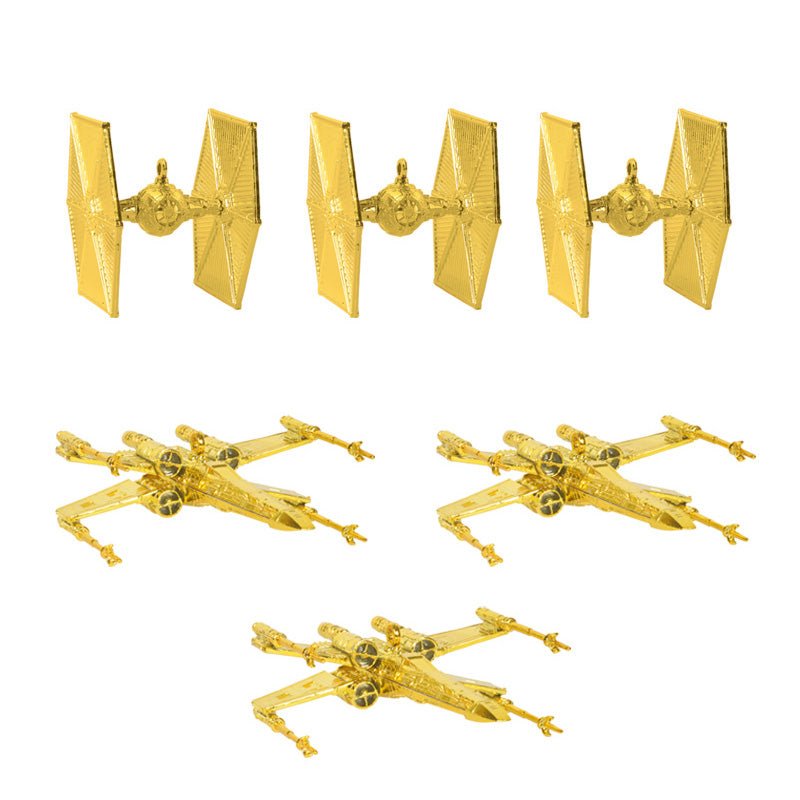 Star Wars Christmas Tree Ornaments - Gold (Set of 6) - GeekCore