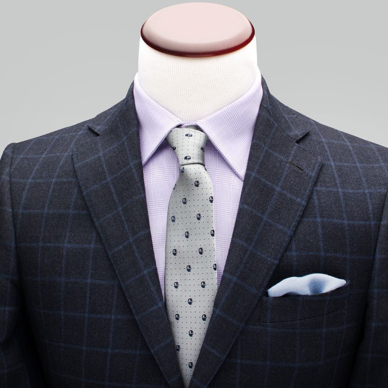 Star Wars Death Star Dot Print Silk Tie - GeekCore