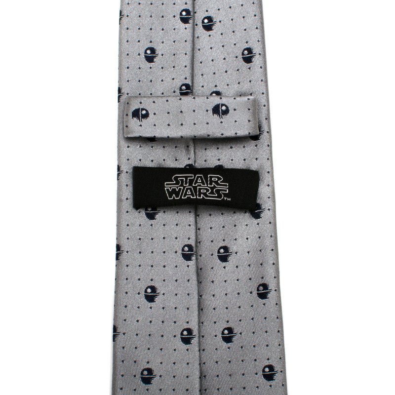 Star Wars Death Star Dot Print Silk Tie - GeekCore