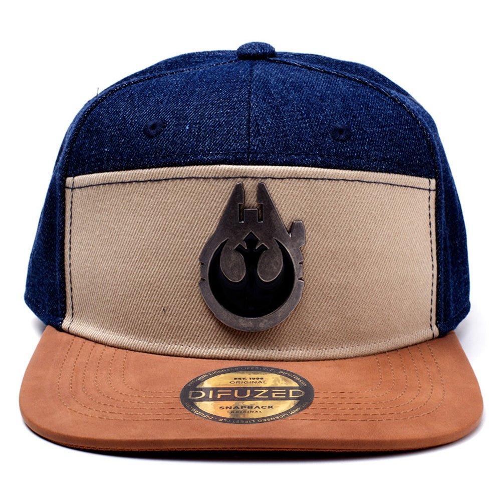Star Wars Millennium Falcon Snapback Cap with Metal Badge - GeekCore