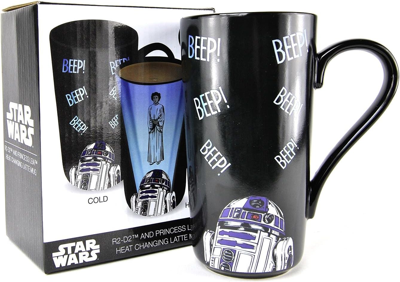 Star Wars Princess Leia Hologram Heat Changing Latte Mug - GeekCore