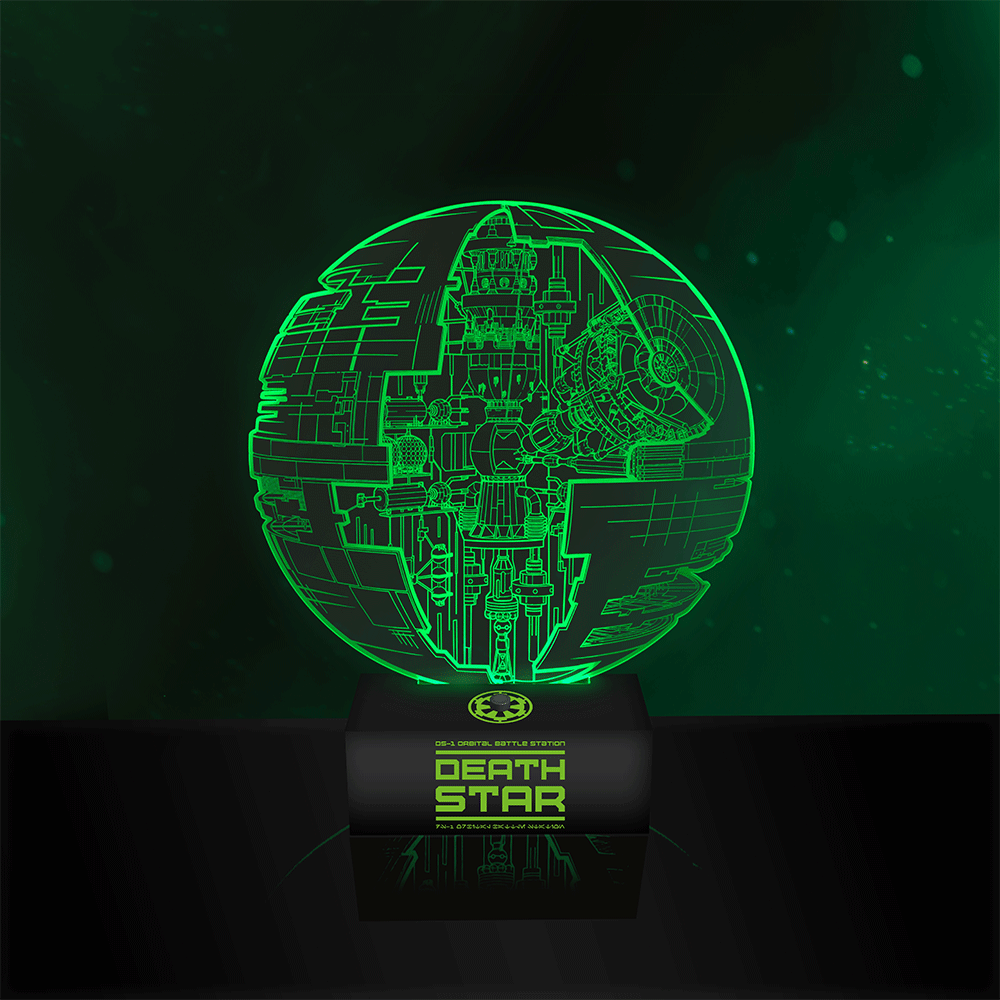 Star Wars Rogue One 3D Death Star Plans Light - GeekCore