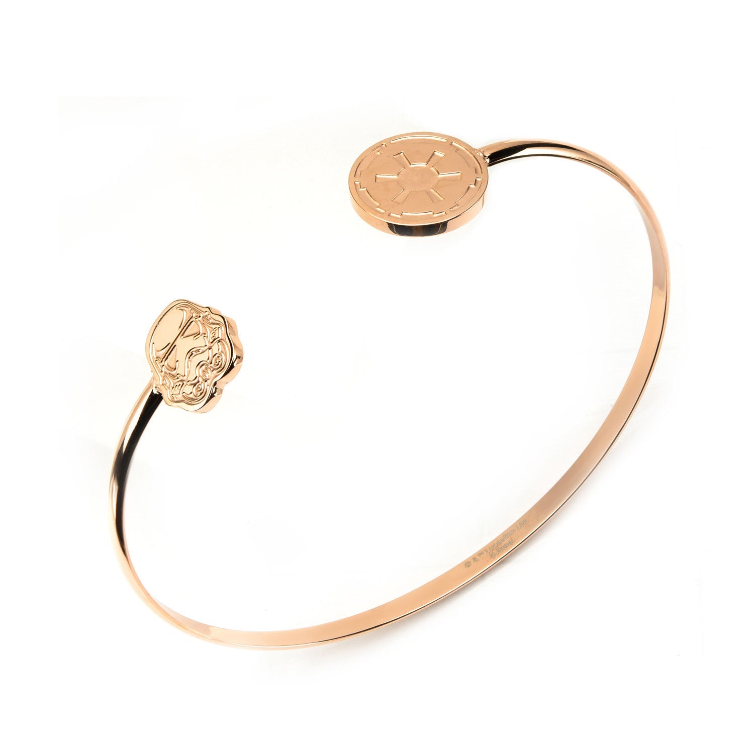 Star Wars Storm Trooper Rose Gold Stainless Steel Bangle - GeekCore