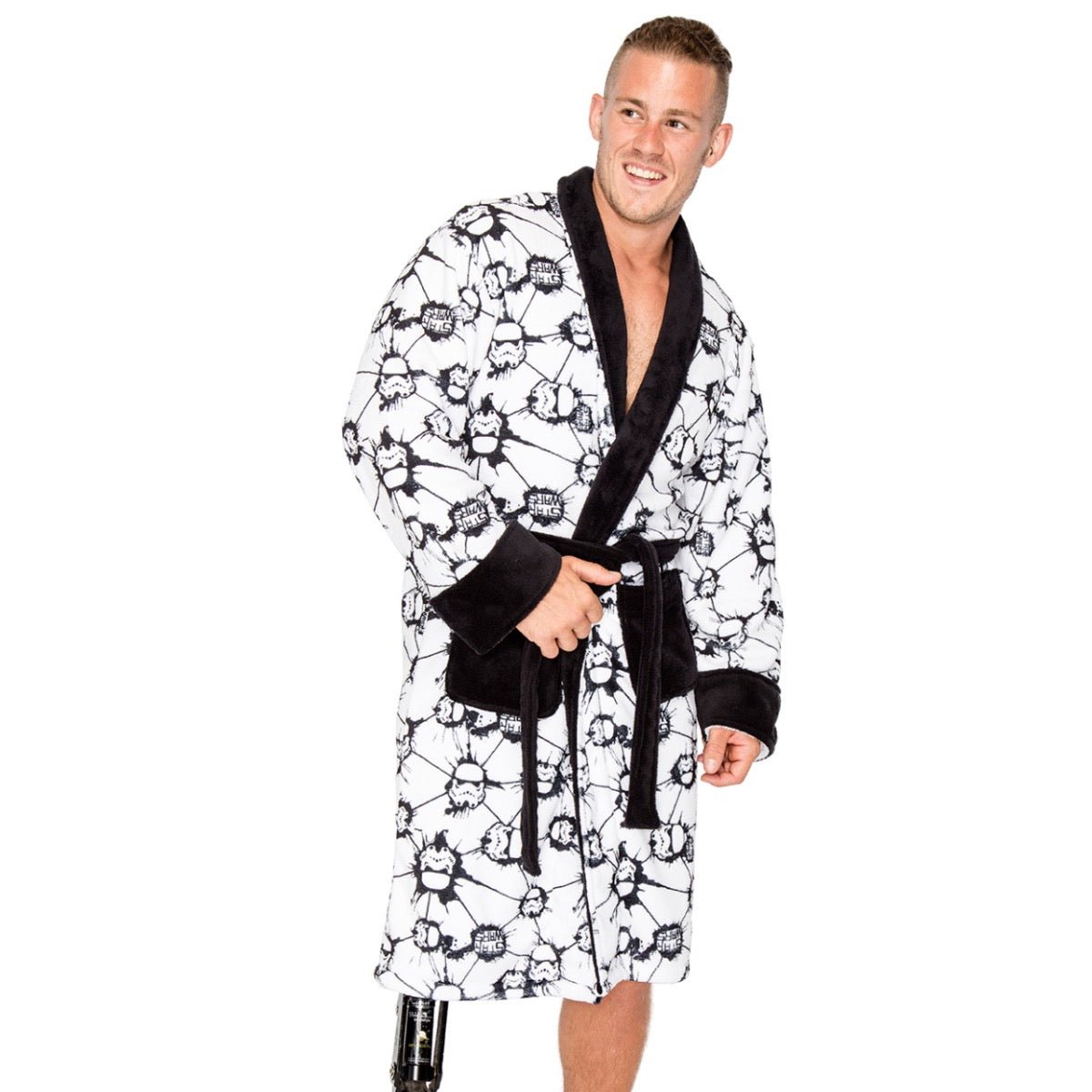 Star Wars Stormtrooper All Over Print Bathrobe - GeekCore