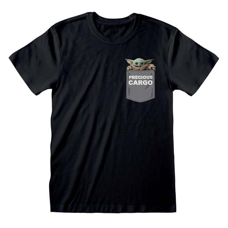 Star Wars The Mandalorian 'Precious Cargo' Pocket Men's T - Shirt - GeekCore