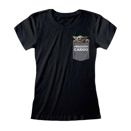 Star Wars The Mandalorian 'Precious Cargo' Pocket Women's T - Shirt - GeekCore