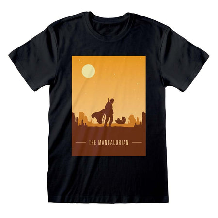 Star Wars The Mandalorian Retro Poster T - Shirt - GeekCore